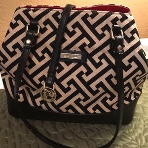 Spartina 449 Natural linen/genuine leather bag